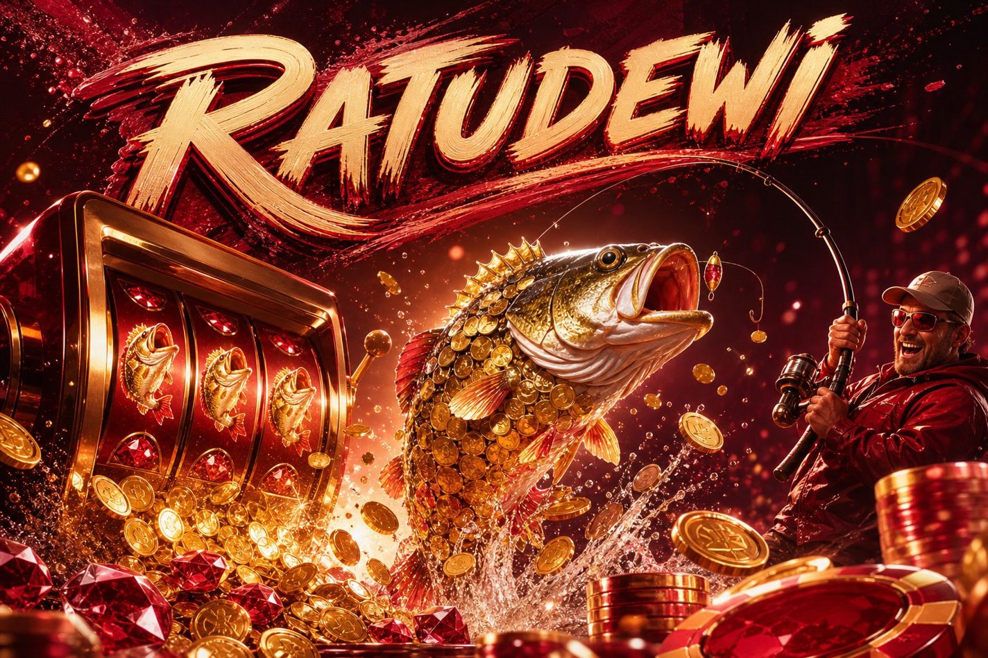 Tampilan gulungan Fortune Rabbit dengan simbol kelinci dan wortel di RATUDEWI