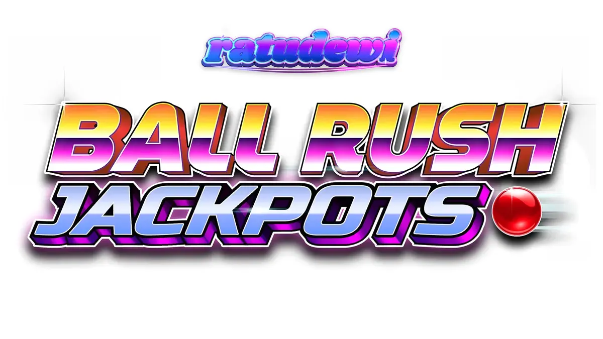 Tampilan antarmuka permainan Ball Rush Jackpots dengan papan pasak dan bola.